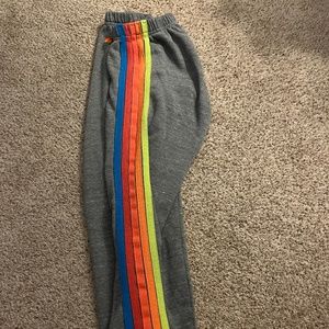 Aviator nation Neon stripe sweatpants S